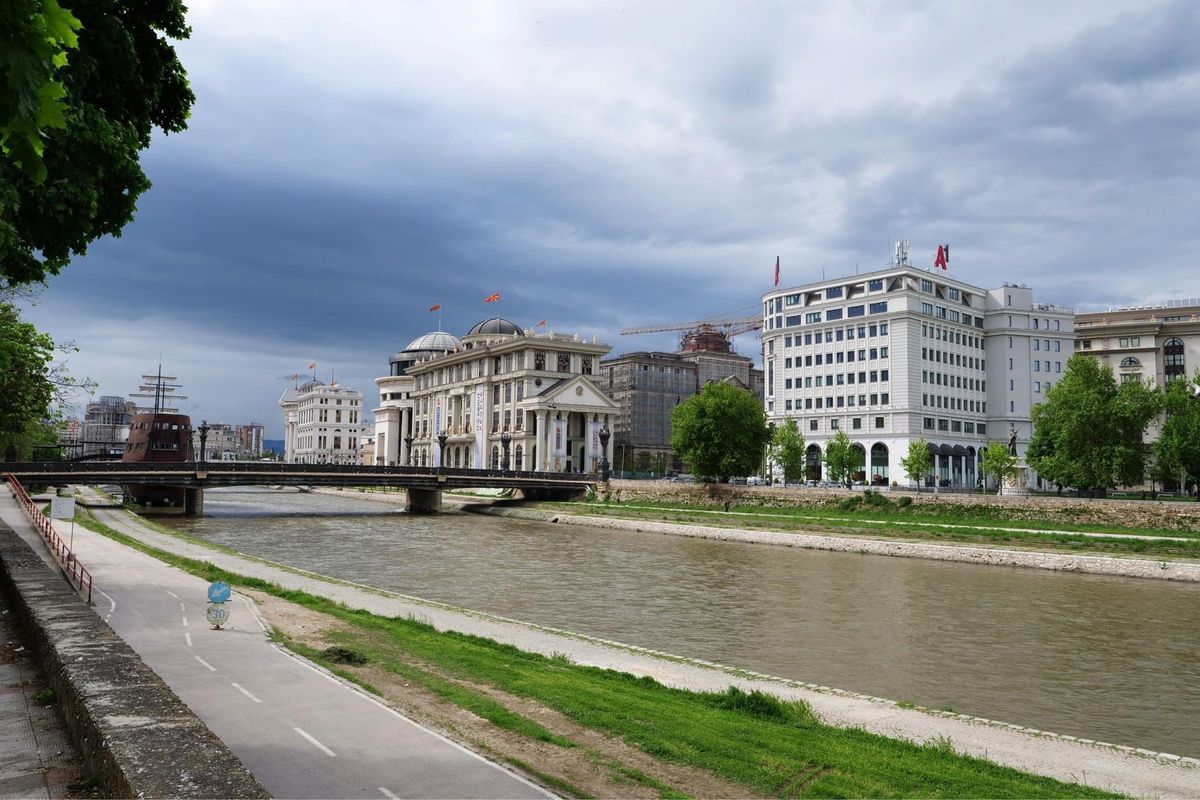 スコピエを流れる川