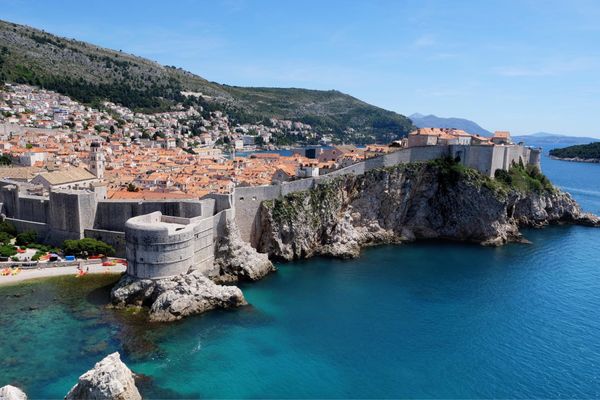 マケドニア共和国・Ohrid「バルカン半島旅行」の写真：ドゥブロヴニクの旧市街