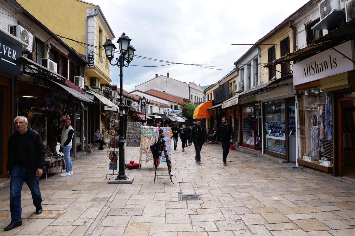 スコピエ旧市街のメインストリート