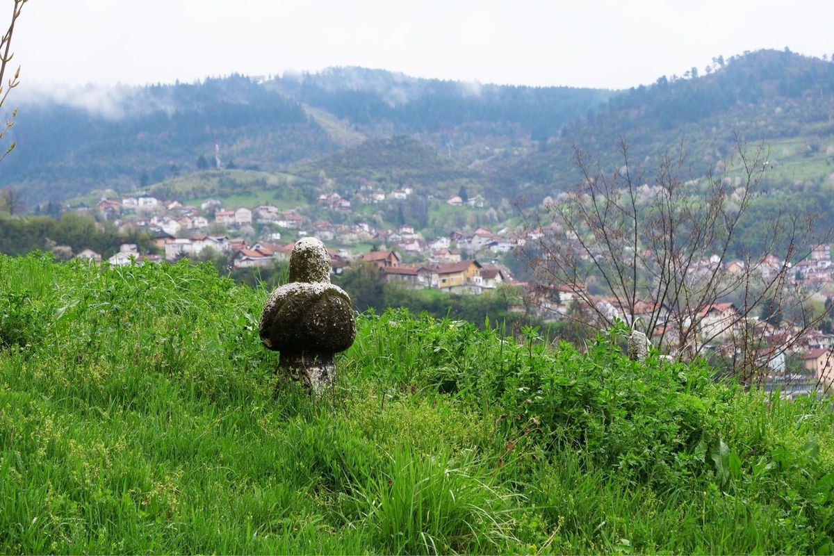 サラエボの展望へ