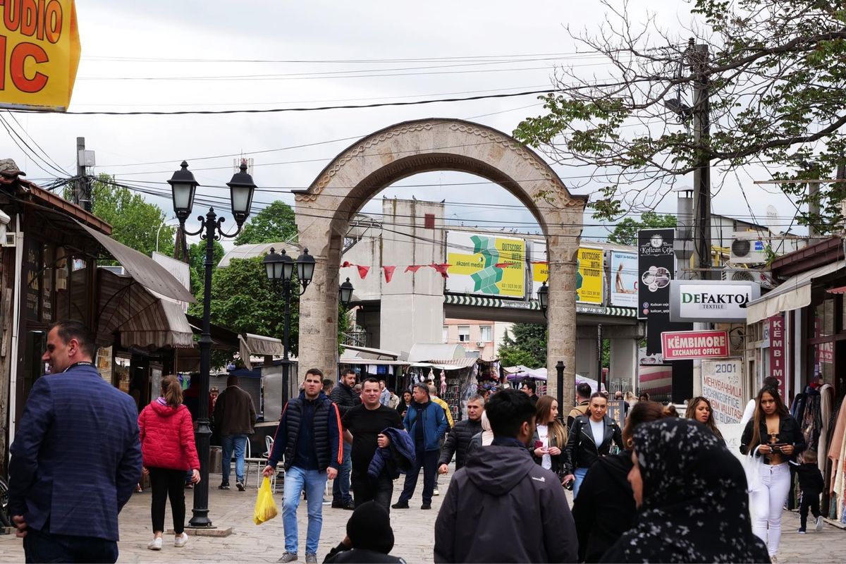スコピエ旧市街のメインストリート