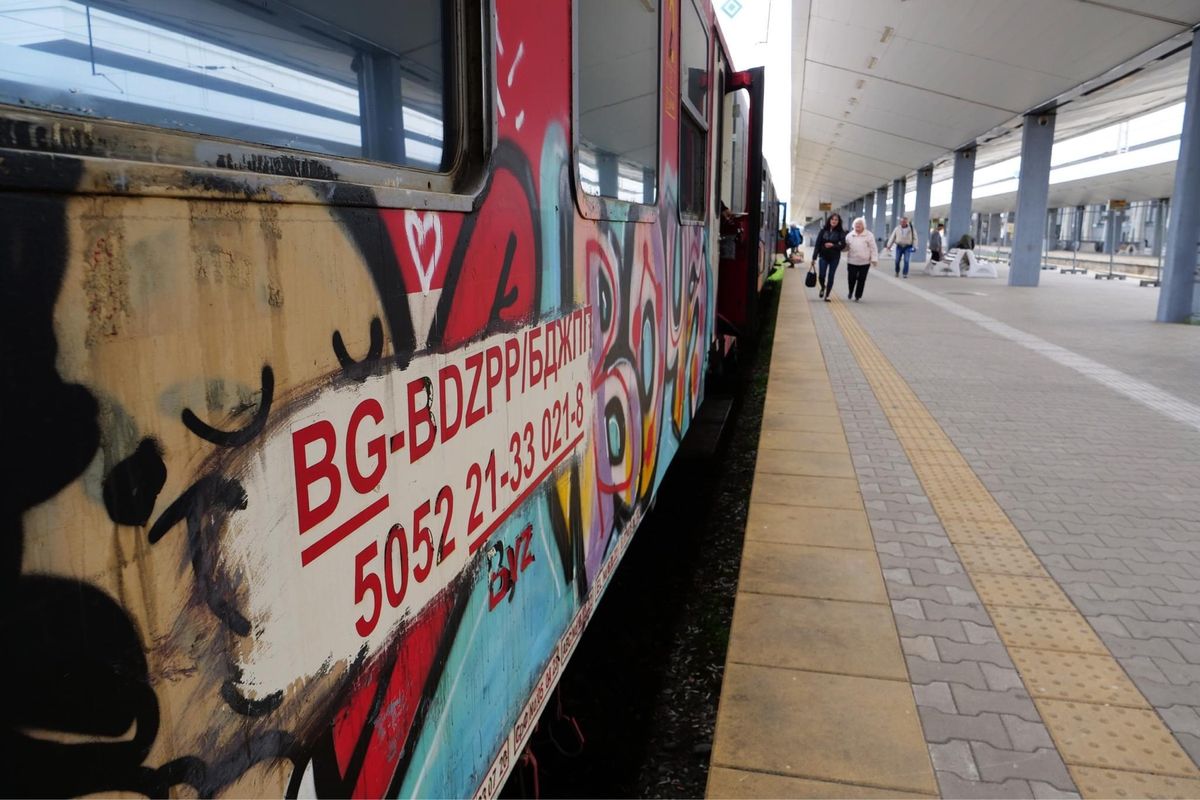 落書きの多い列車