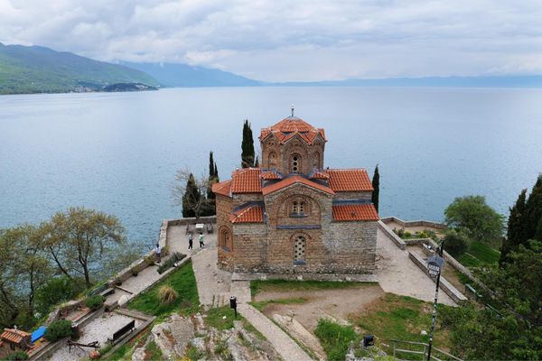 マケドニア共和国・Ohrid「バルカン半島旅行」の写真：オフリドは教会群と湖が綺麗な世界複合遺産です