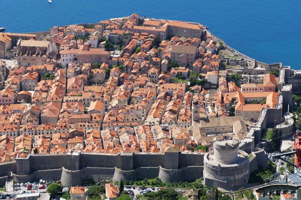 マケドニア共和国・Ohrid「バルカン半島旅行」の写真：高台から