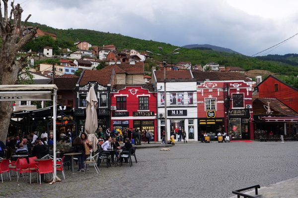 マケドニア共和国・Ohrid「バルカン半島旅行」の写真：プリズレン中心地