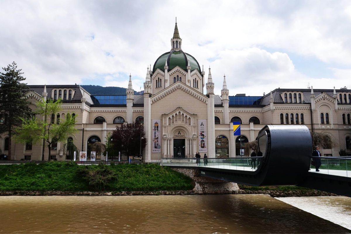 Sarajevo city river side