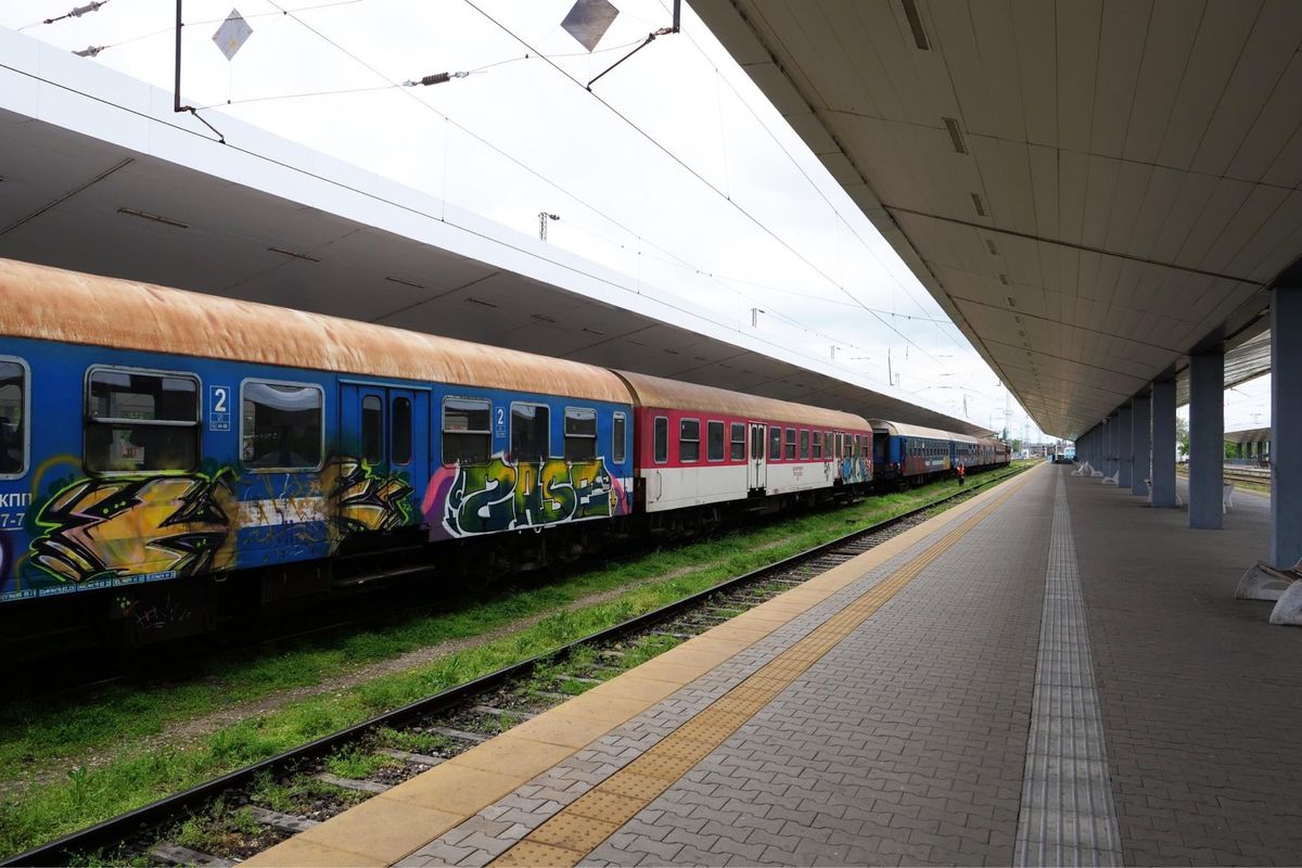 落書きの多い列車