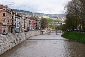 Sarajevo city river side