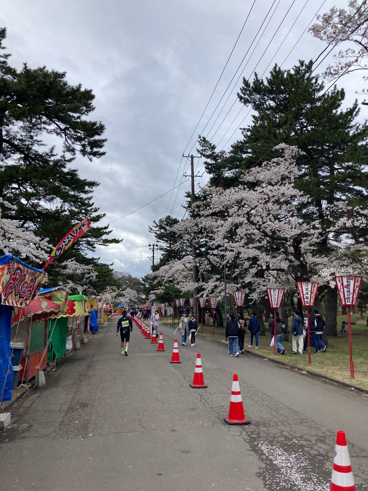 暴風雨の中、何とか完走