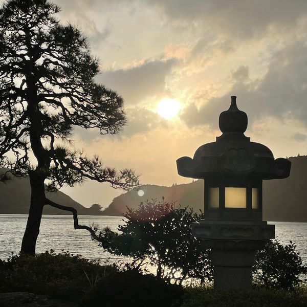 「3年越しの」の写真：旅館で見た夕陽