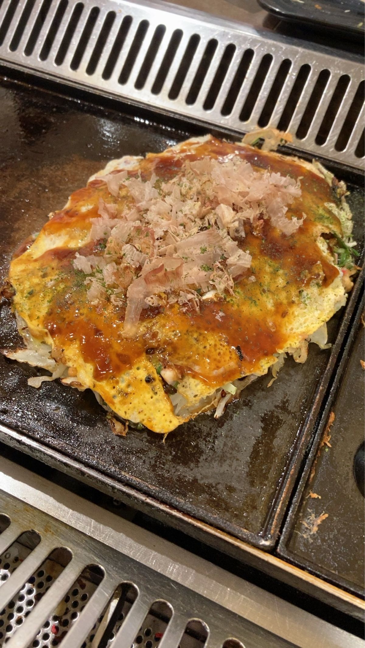 お昼着いて早々にたこ焼き、お好み焼き！
自分で作れるの楽しかった🥳