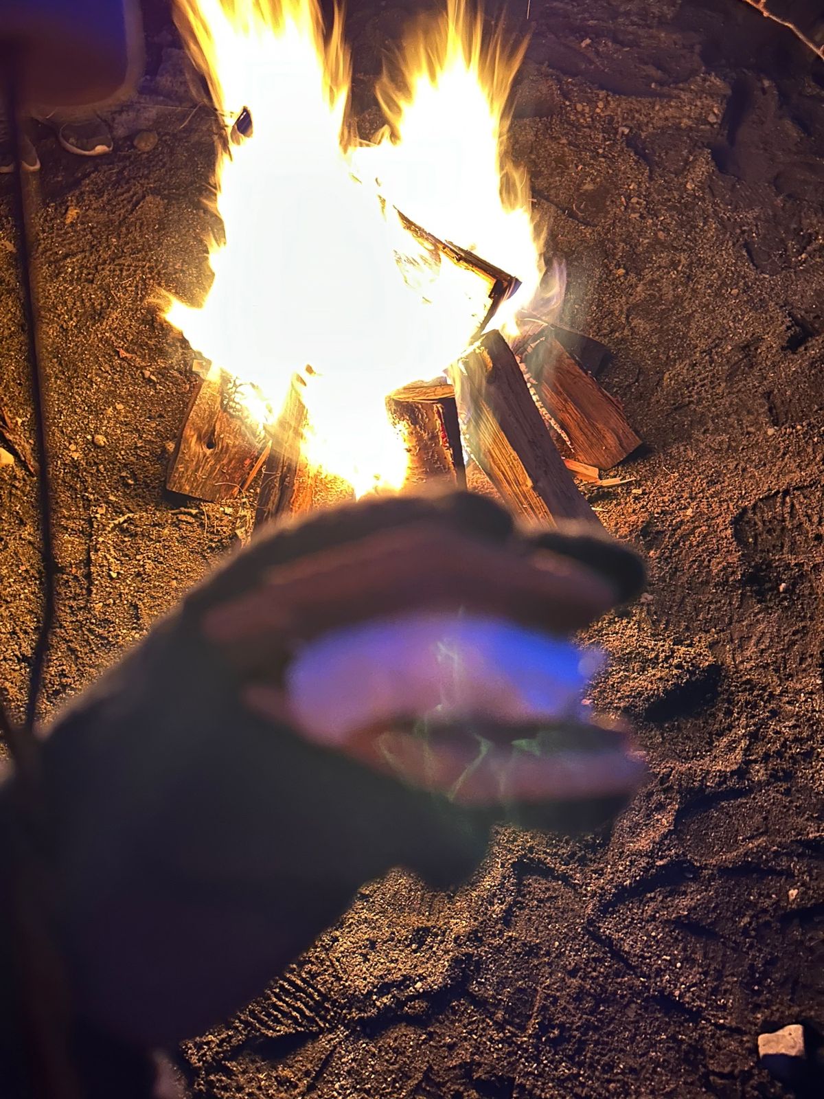 凍った湖で星空鑑賞⭐️