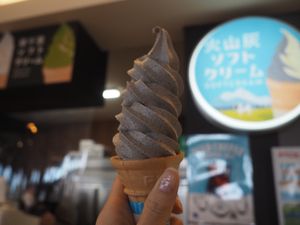 火山灰ソフトクリーム🍦

ゴマ味やね！
濃厚で好き✨