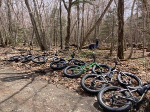 ファットバイクでゆく七条大滝