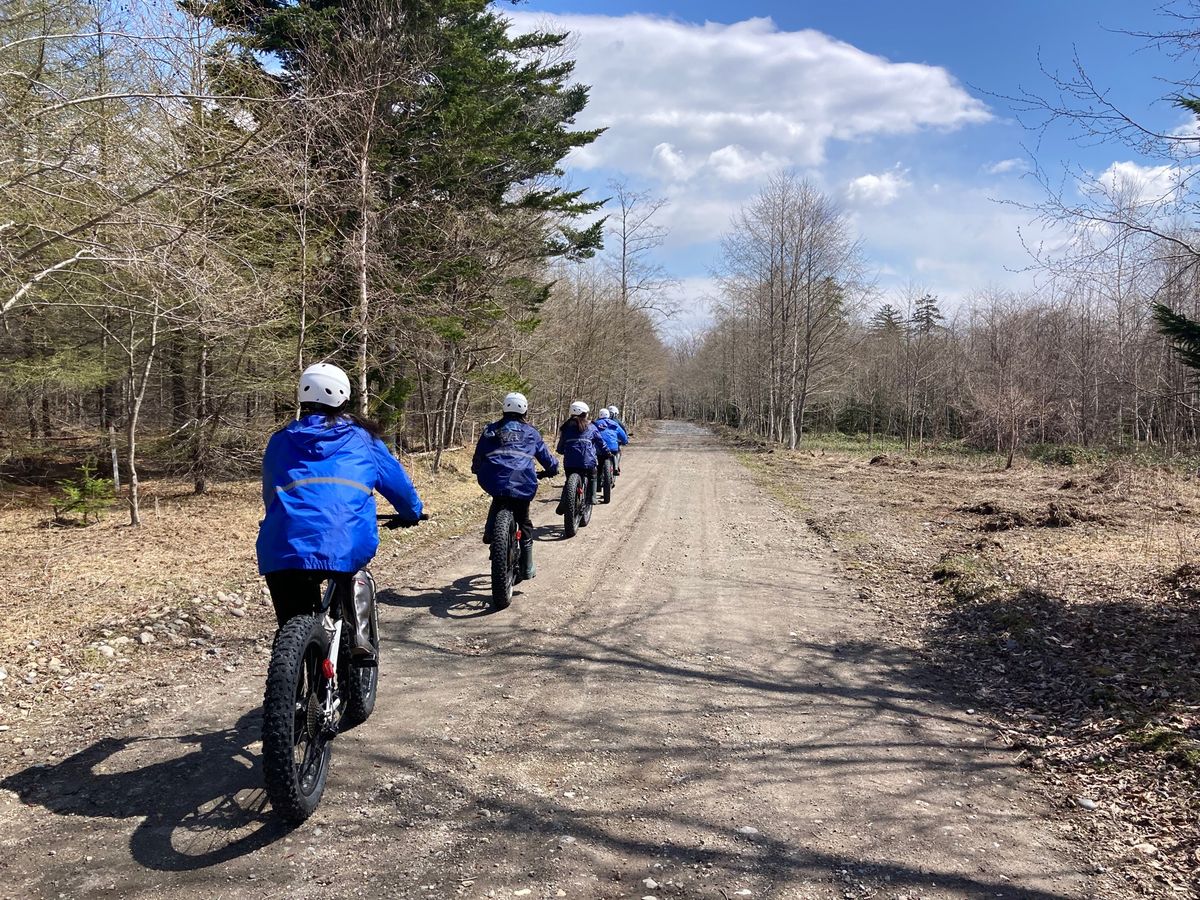 ファットバイクでゆく七条大滝
