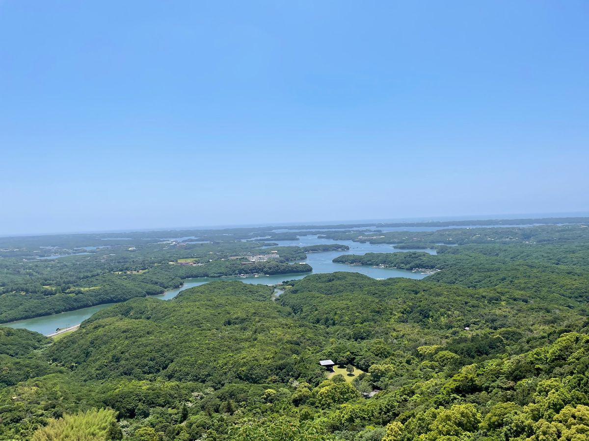 横山展望台→伊勢神宮
伊勢志摩の景色。絶景✨
天気良くて眺めも気分もさいこー