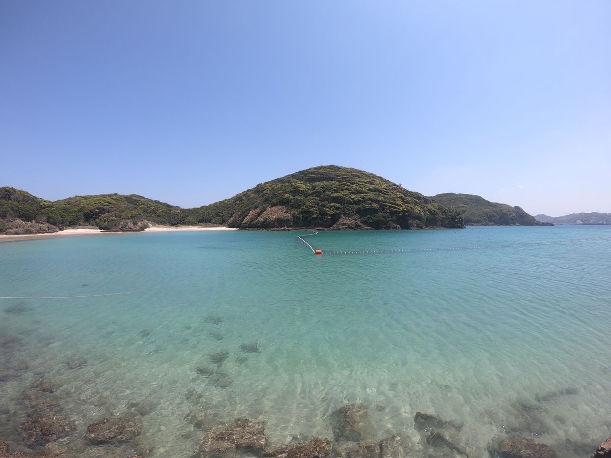 辰ノ島は海の色が素敵でした