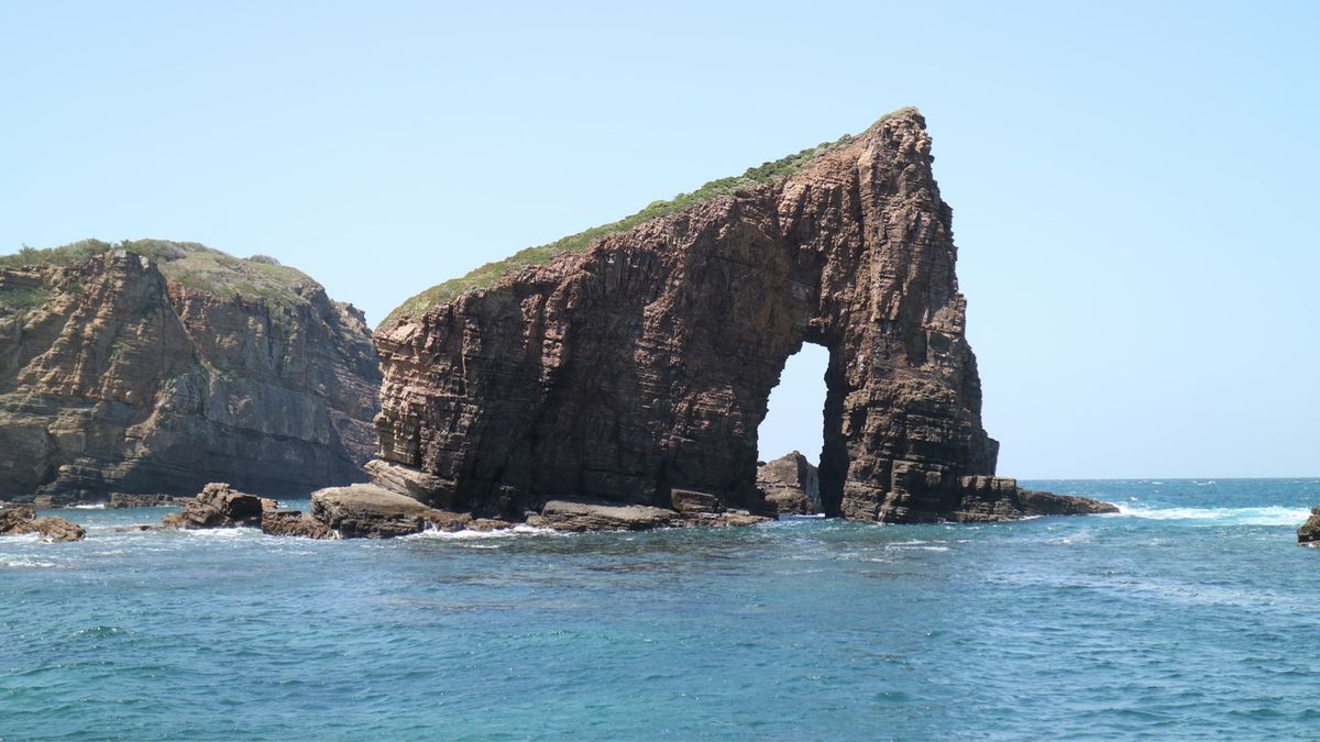 辰ノ島は海の色が素敵でした