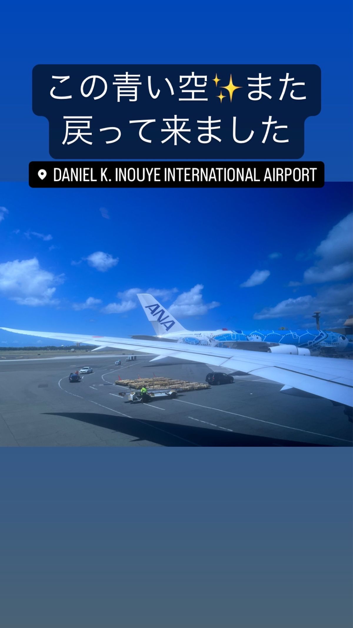 4/30日ダニエルKイノウエ空港✈️到着。乗継でリフェに飛びますがリフェ便...