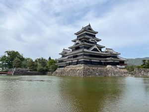 黒部ダム@富山からの松本城@長野