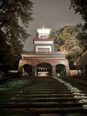 兼六園　近くのカフェ
尾山神社　
途中から雨→霰→雪❄️