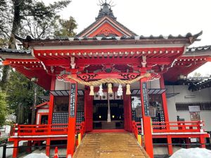 霰
金沢神社　御朱印に金箔