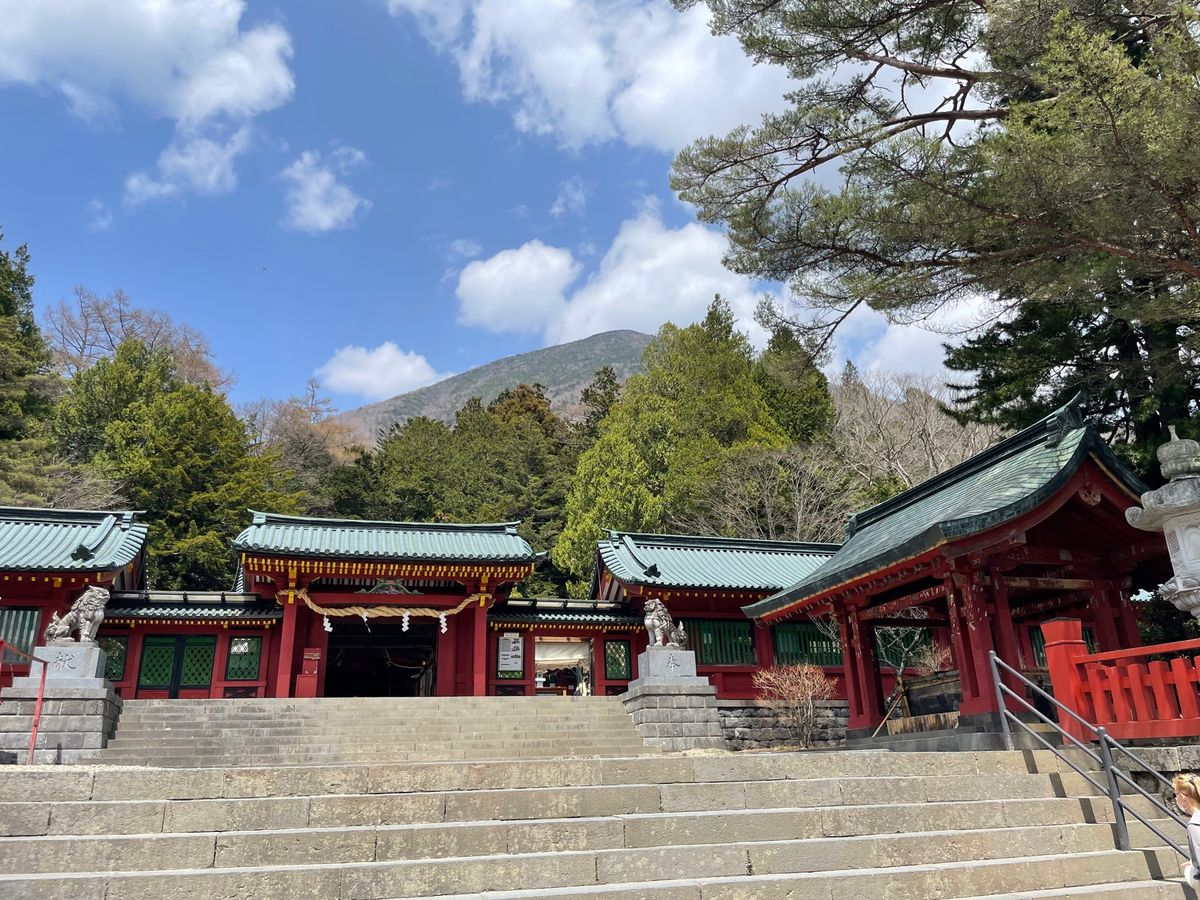 お守りいただいて
近くの二荒山神社⛩参拝して出発