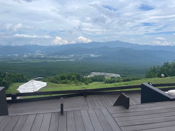 日本・山梨県「山梨　甲府たび」の写真：清里テラス
あいにくの曇りでしたが、リフ...