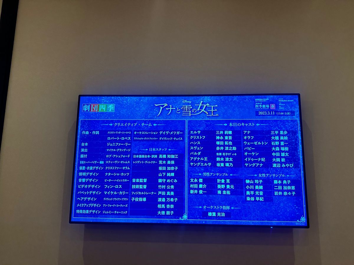 アナ雪　エルサの魔法とアナの身体能力すごかった。