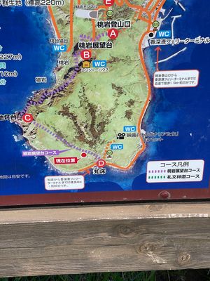 やばい、予定の半分の時間で2倍以上の距離を進んでしまった。
利尻島の最南部...
