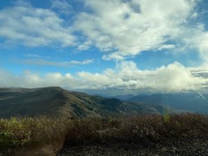 御釜の帰り道に晴れました なんで！