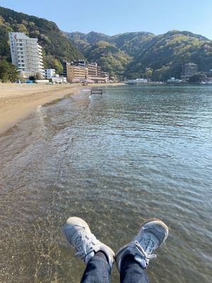 土肥港から少し歩いたところ
桜が咲いてました

あと何かの鳥の巣が落ちてた