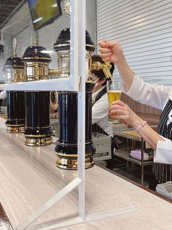 日本・兵庫県神戸市北区「めんたいパーク＆キリンビール」の写真：出来たての一番搾り
甘くて美味しい🤤