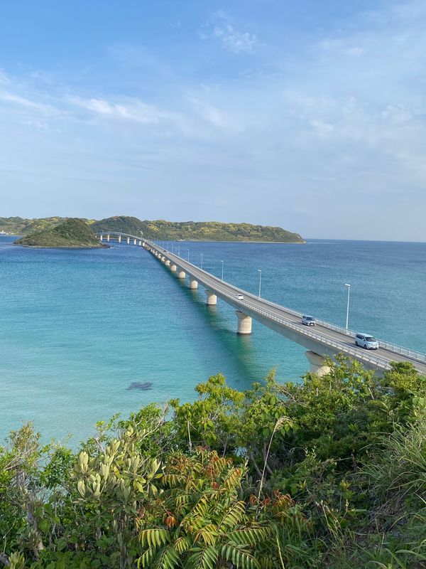 日本・島根県「GW山陰ドライブ３泊4日で点々と」の写真：山口県の人気スポット①
角島大橋
※渋滞...