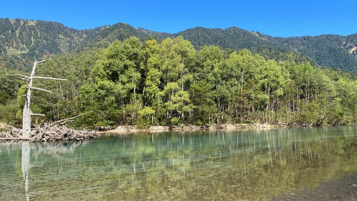 上高地　どこを歩いても景色が素晴らしい
