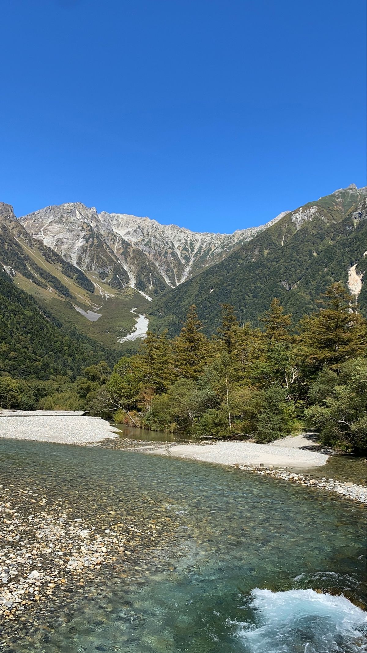 上高地　どこを歩いても景色が素晴らしい