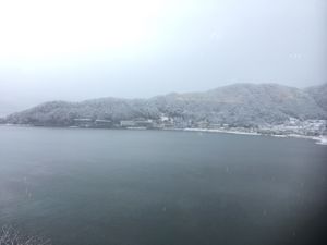 雲で山頂は見えませんでした。