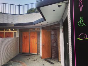 街中が可愛かった。
おトイレが桃。