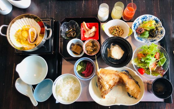 日本・函館「函館」の写真：３日目の朝食
とにかく毎食の量が多く、毎...