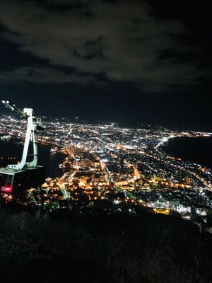 箱根山の夜景観光ツアーに参加しました。
寒かったですが、とても美しかったです。