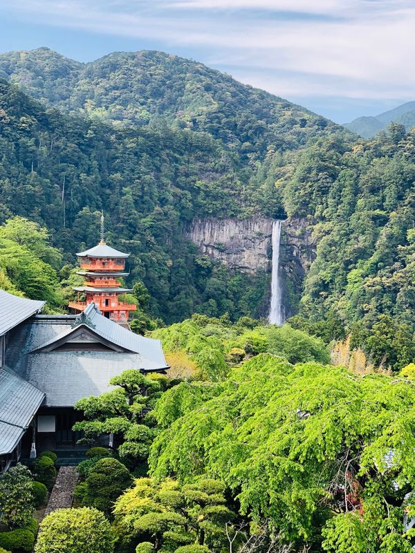 日本・和歌山「熊野古道」の写真：那智大社