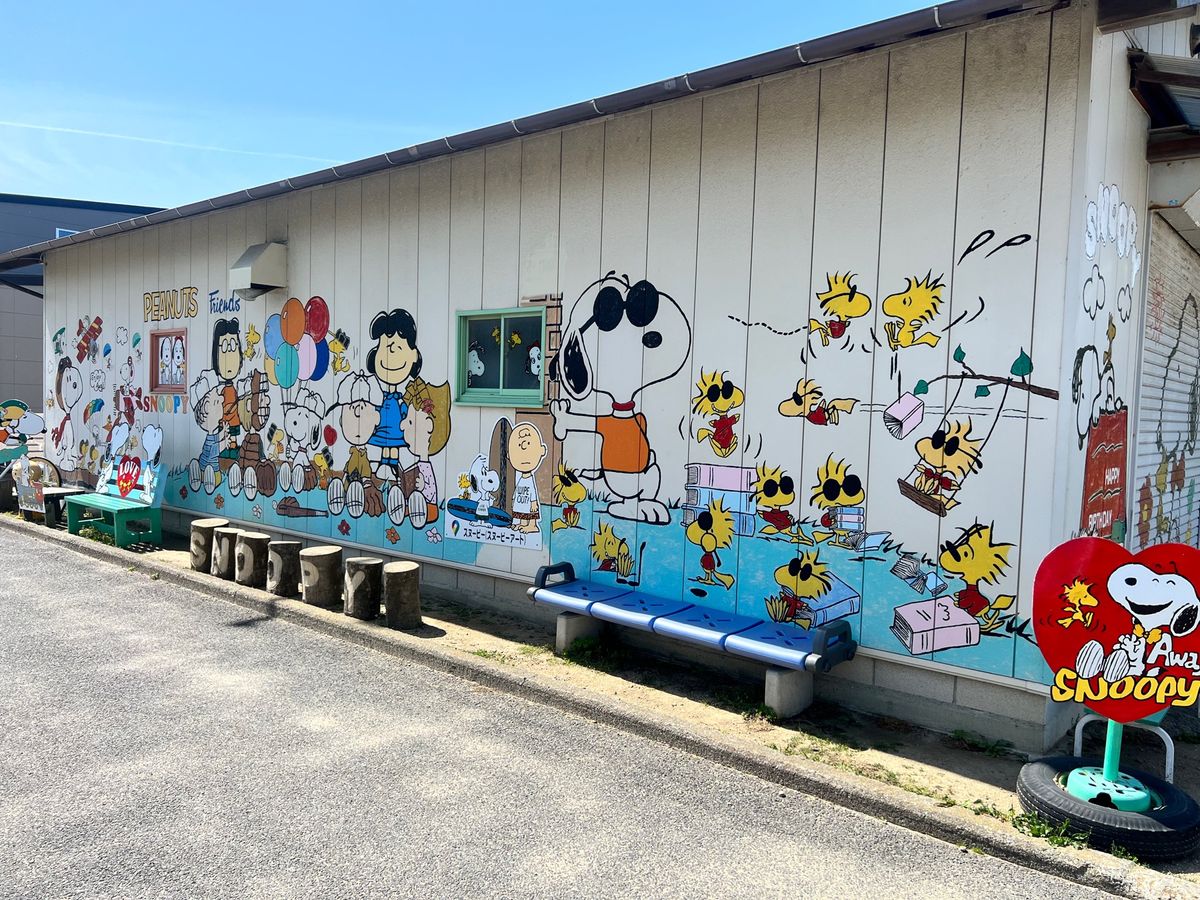 かわいいスヌーピーがいっぱい🥰
朝早く着いたから貸切でたくさん写真撮れた✨