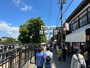 高山観光
宮川朝市、古い町並、みっふぃーおやつ堂、高山陣屋