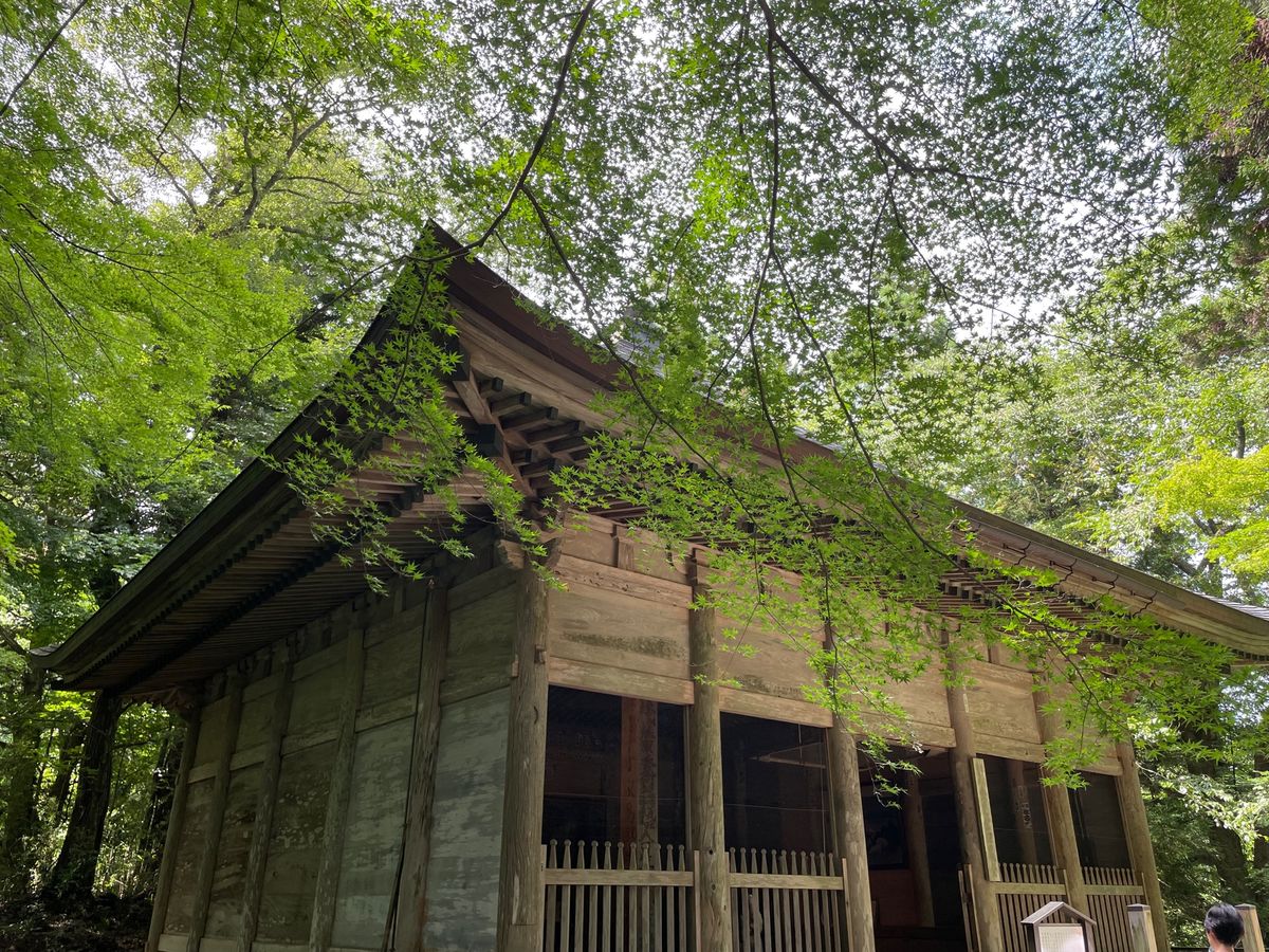 午後は中尊寺へ。駐車場からの登り坂が地味にきつかった。まるで高尾山の一号路...