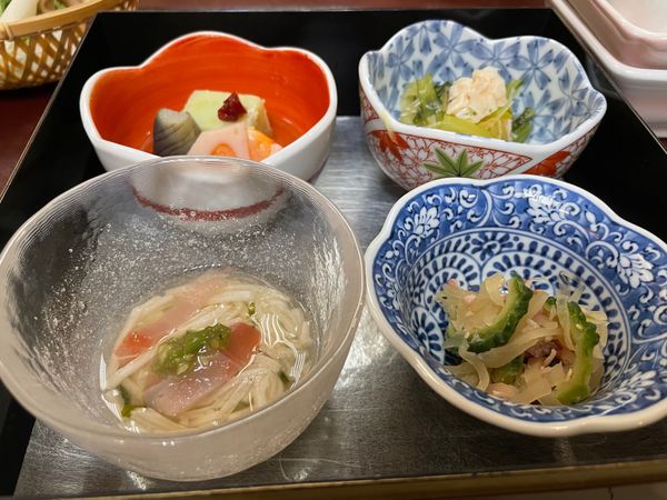 日本・松島「2023年仙台・松島・平泉」の写真：佐勘の夕食。どの料理も美味しかったです。