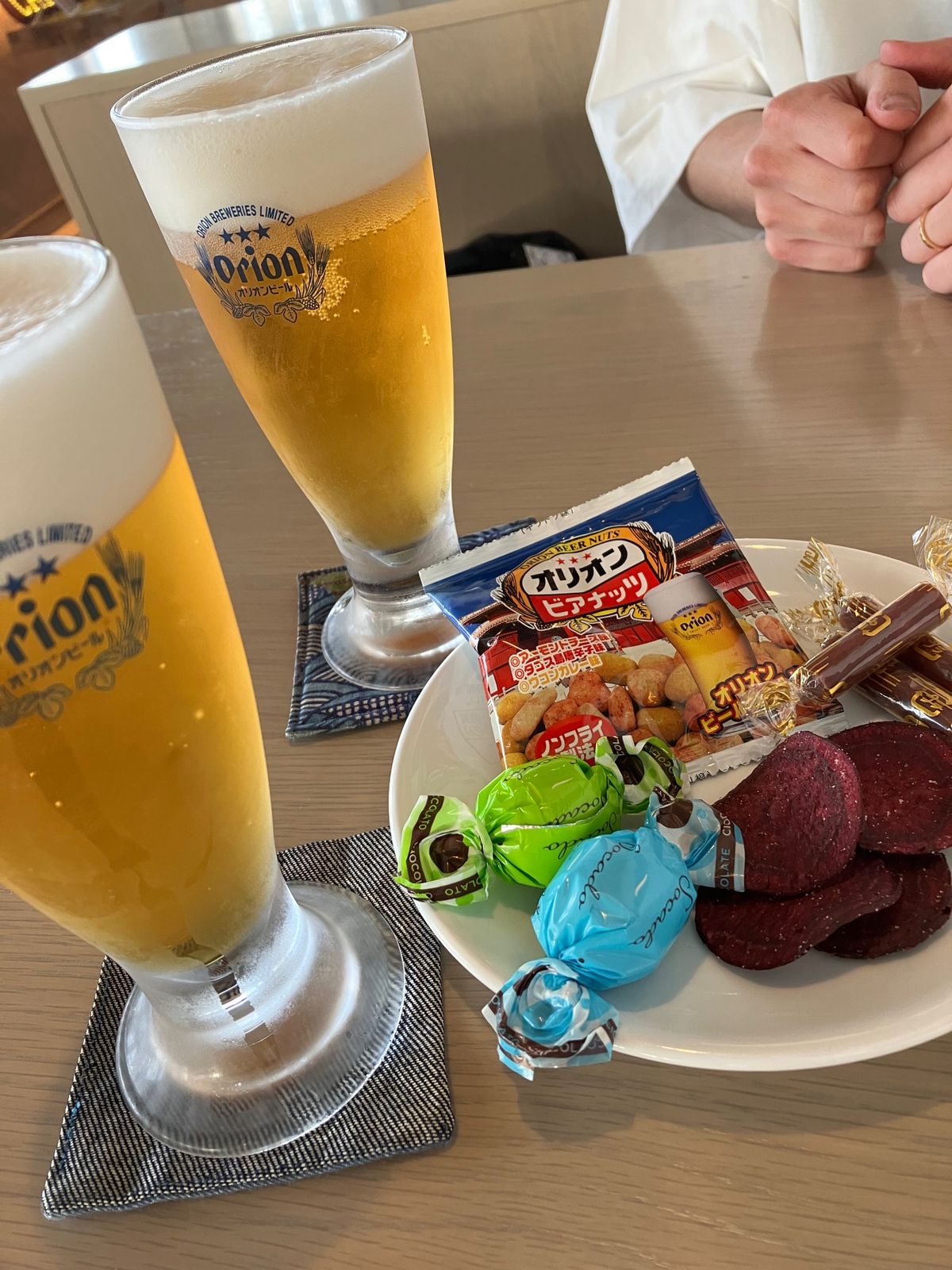 アンテルーム那覇の部屋と、エレベーターホールと、ラウンジと、朝ごはん。
と...