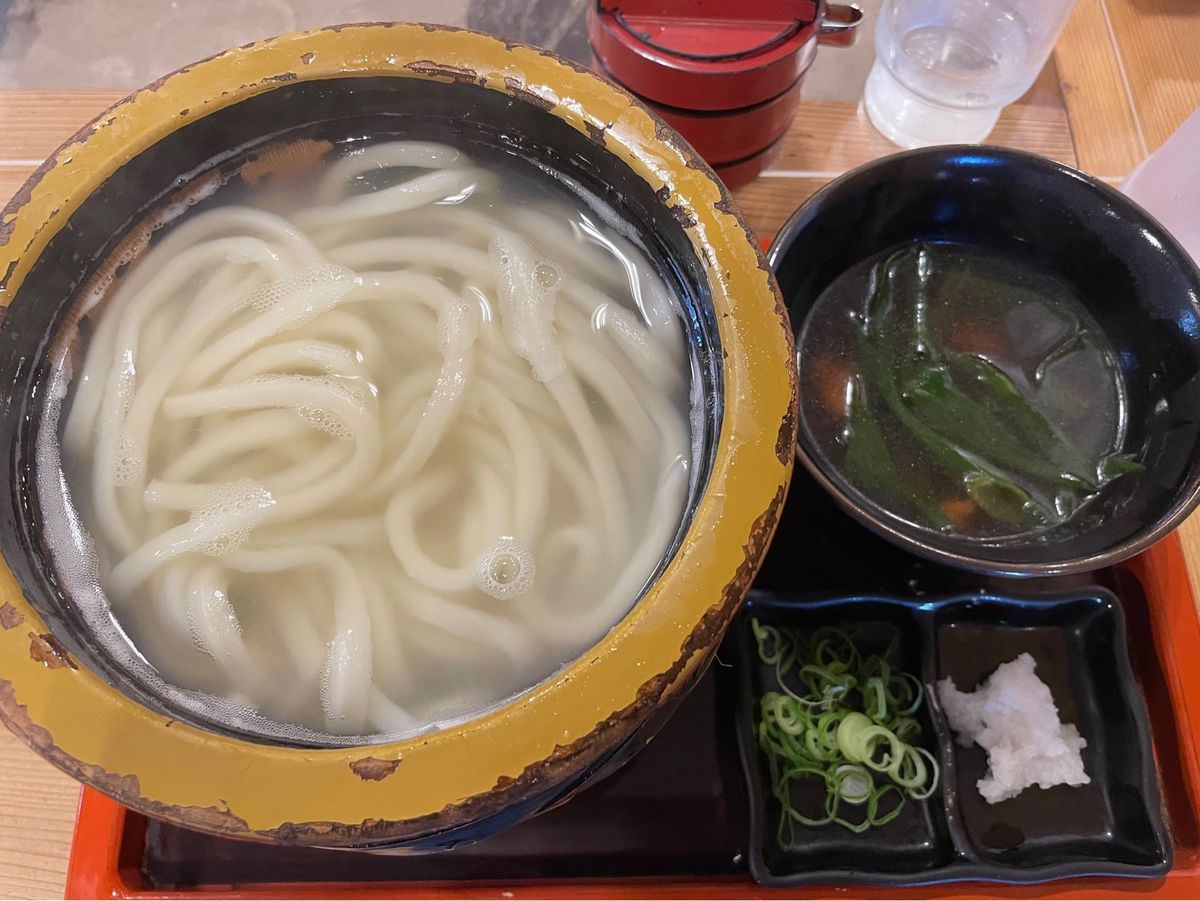 岡崎は釜揚げうどん発祥地と言われる場所のひとつだそうです。明治時代に創業と...