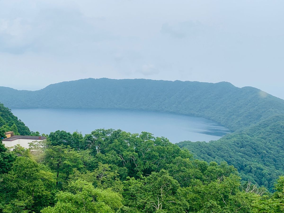 山頂にあるクマ牧場
