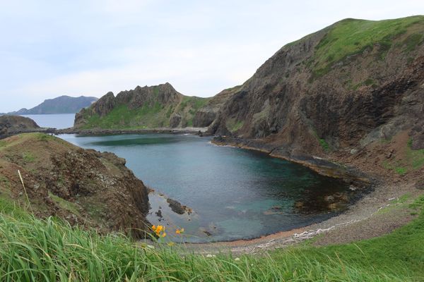 日本・北海道「礼文島＆利尻島🏝️」の写真：稚内港から礼文島香深港へ。
レンタカーを...