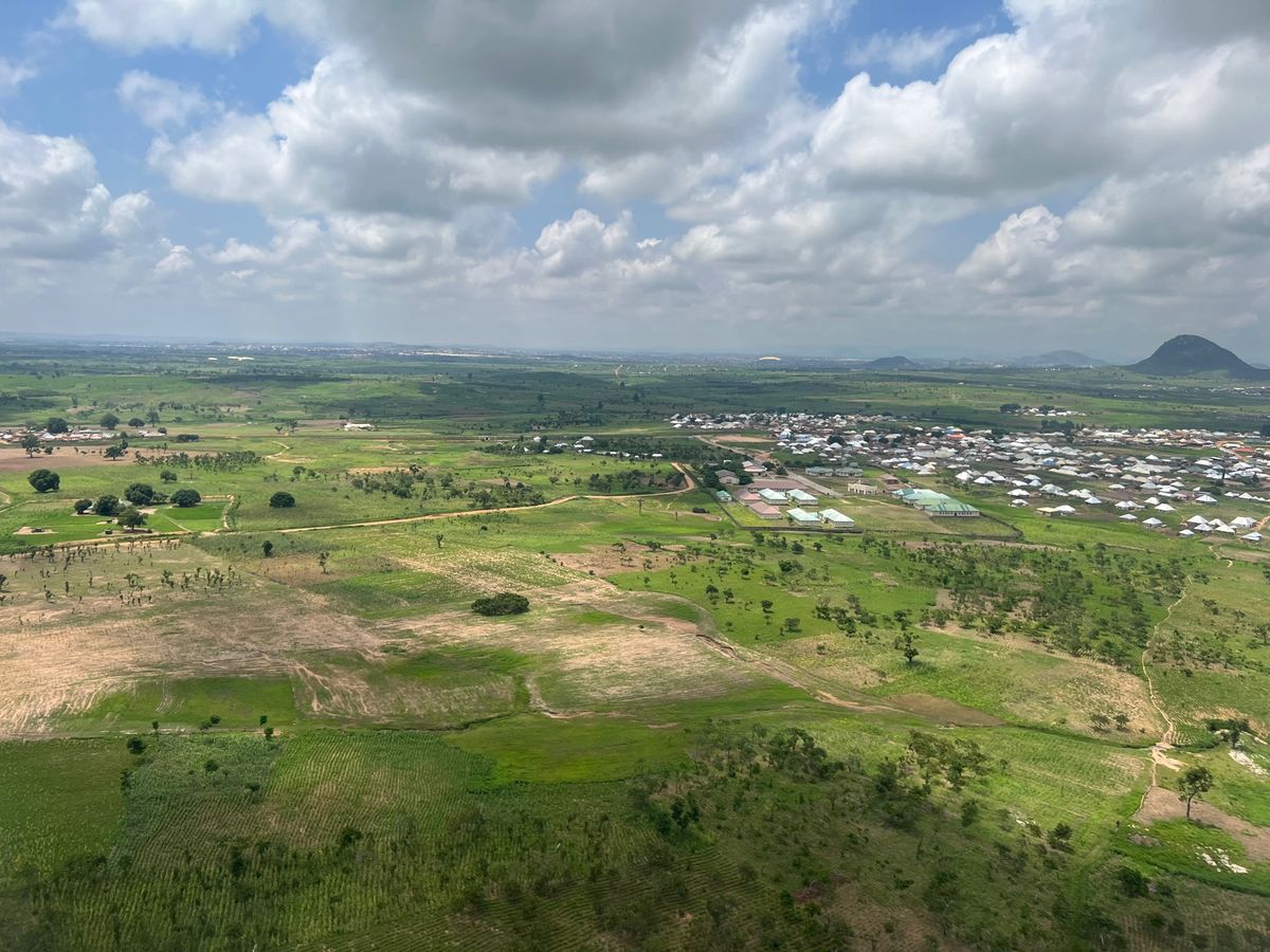 アブジャ着陸前